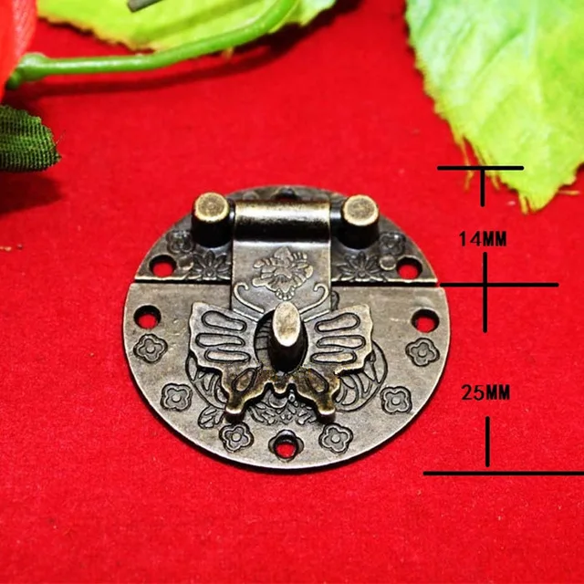 

8Pcs 40mm,Butterfly Clasp Alloy Cajas Para Joyas Buckles Wooden Jewelry Box Buckles Wine Box Lock Buckle Decorative Hardware