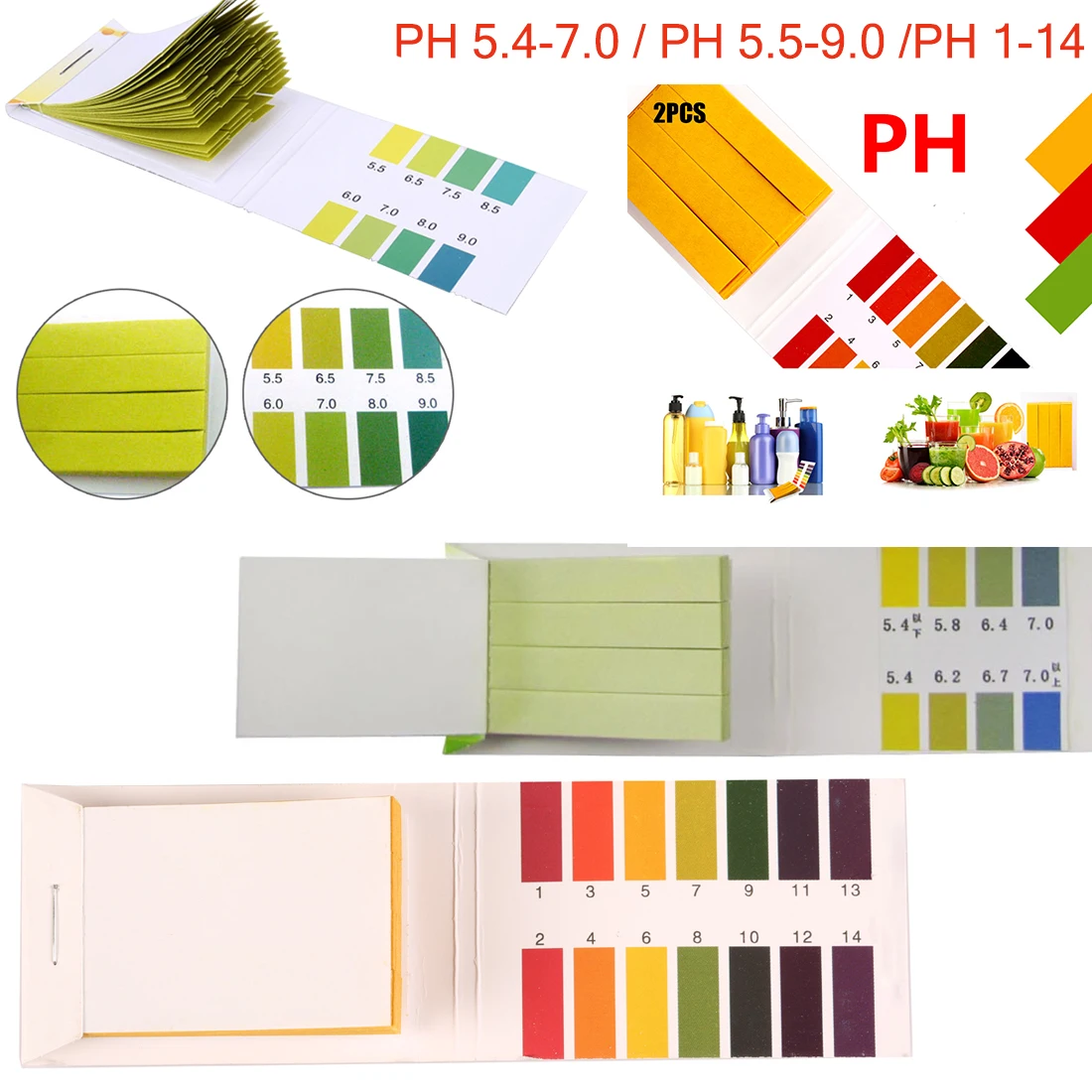 Alkaline Test Papers Strips Indicator Lab Supplies Litmus Testing Kit