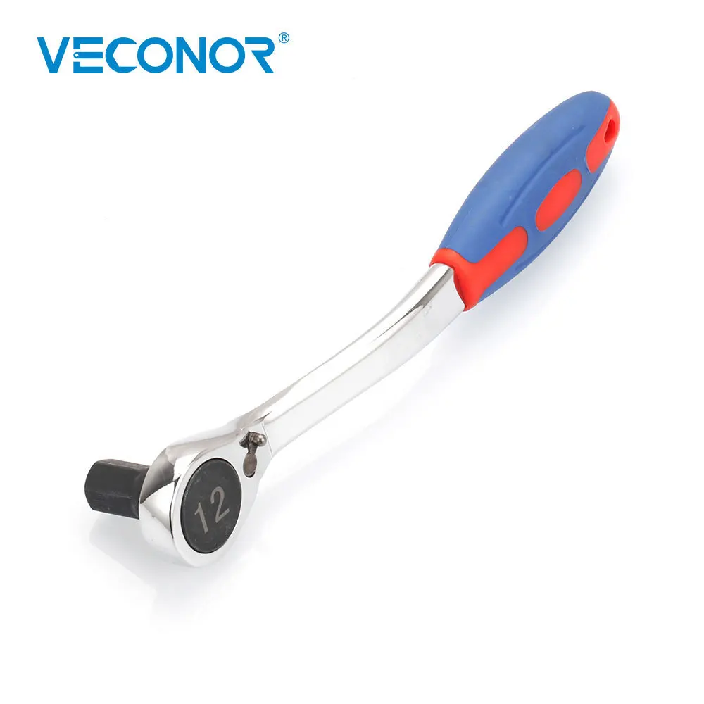 Reversible Ratchet Llave hexagonal con mango agarre Llave interior hexágono perno Llave 10mm 12mm