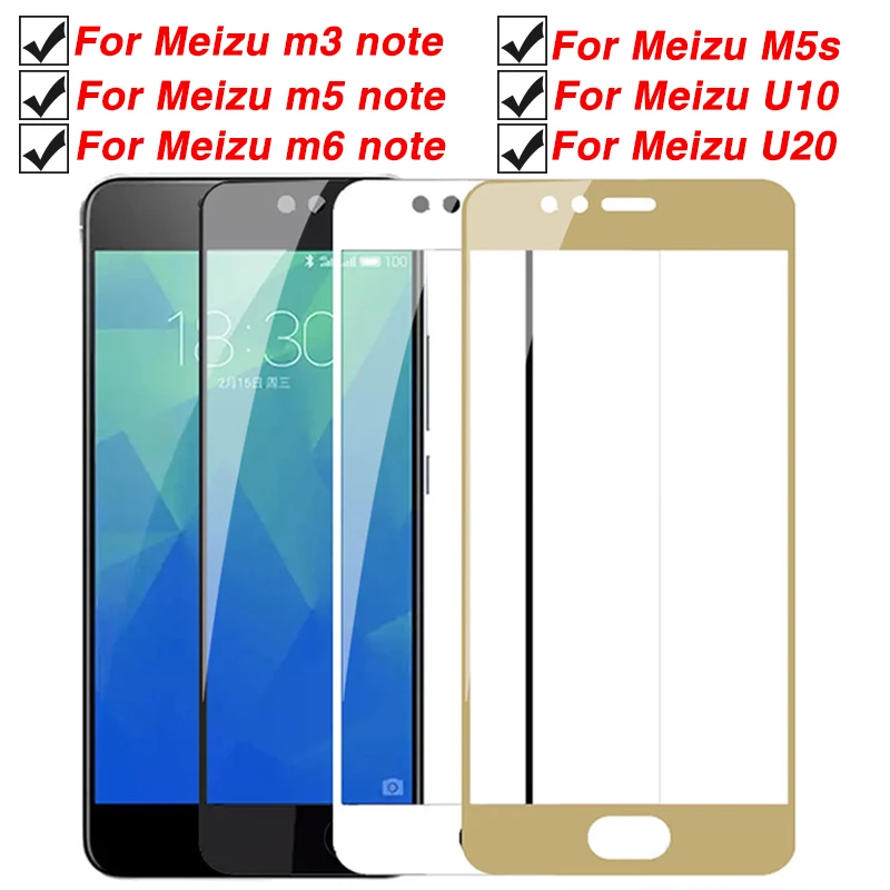 Защитное стекло для meizu m6 m5 m3 note u20 u10, закаленное maisie maze M5s m 6 5 3 u m5s, защитное стекло, полное покрытие