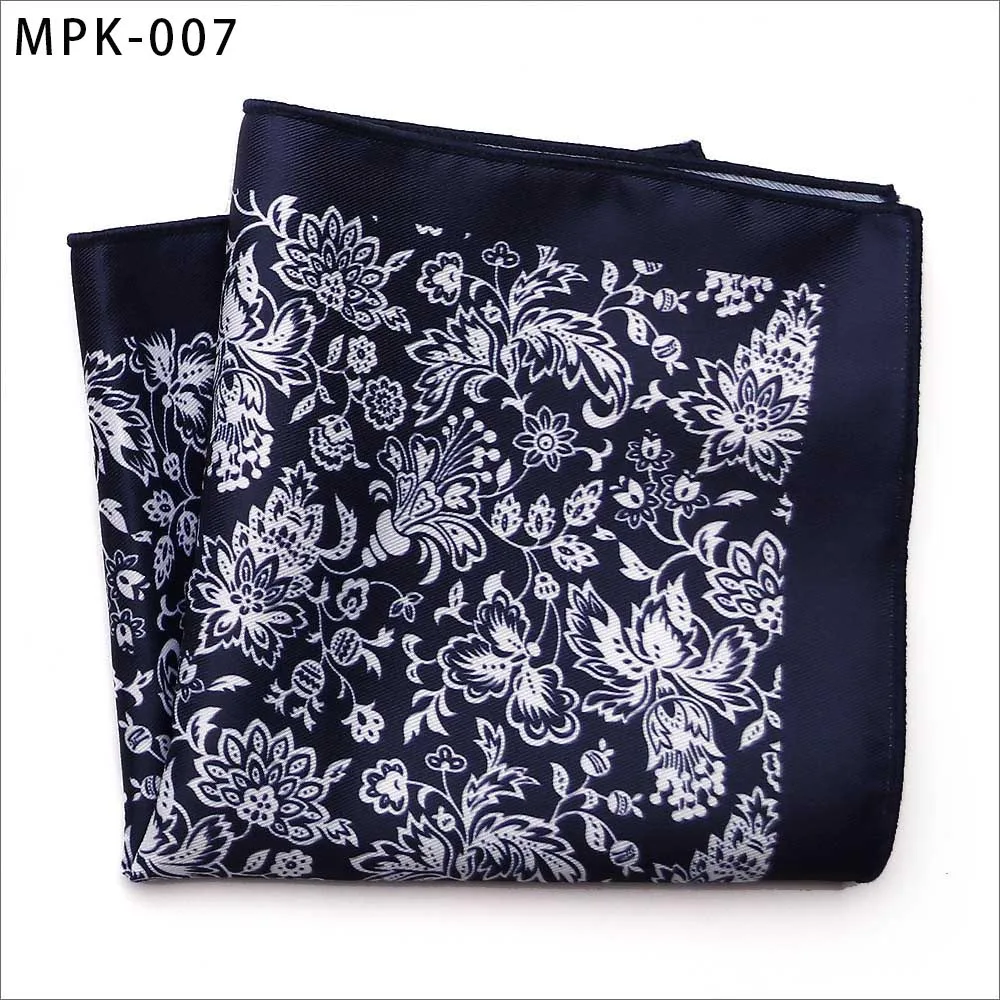 MPK-7 Новинка, модный мужской платок, карманный, квадратный, популярный, 25X25 см, большой, мужской, с узором пейсли, в горошек, нагрудные Платки для свадьбы, мужской костюм - Цвет: MPK-7