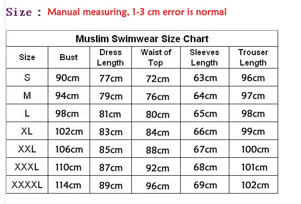 Мусульманский купальный костюм полное покрытие Исламский хиджаб купальники большого размера для мусульманских девушек женщин