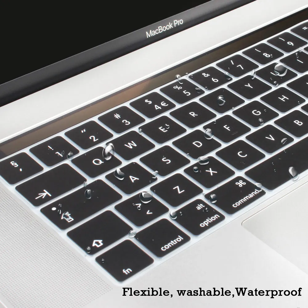 Чехол для клавиатуры силиконовый нового MacBook Pro 13 15 Retina 2016 и 2017 с TouchBar A1706 A1707|silicone
