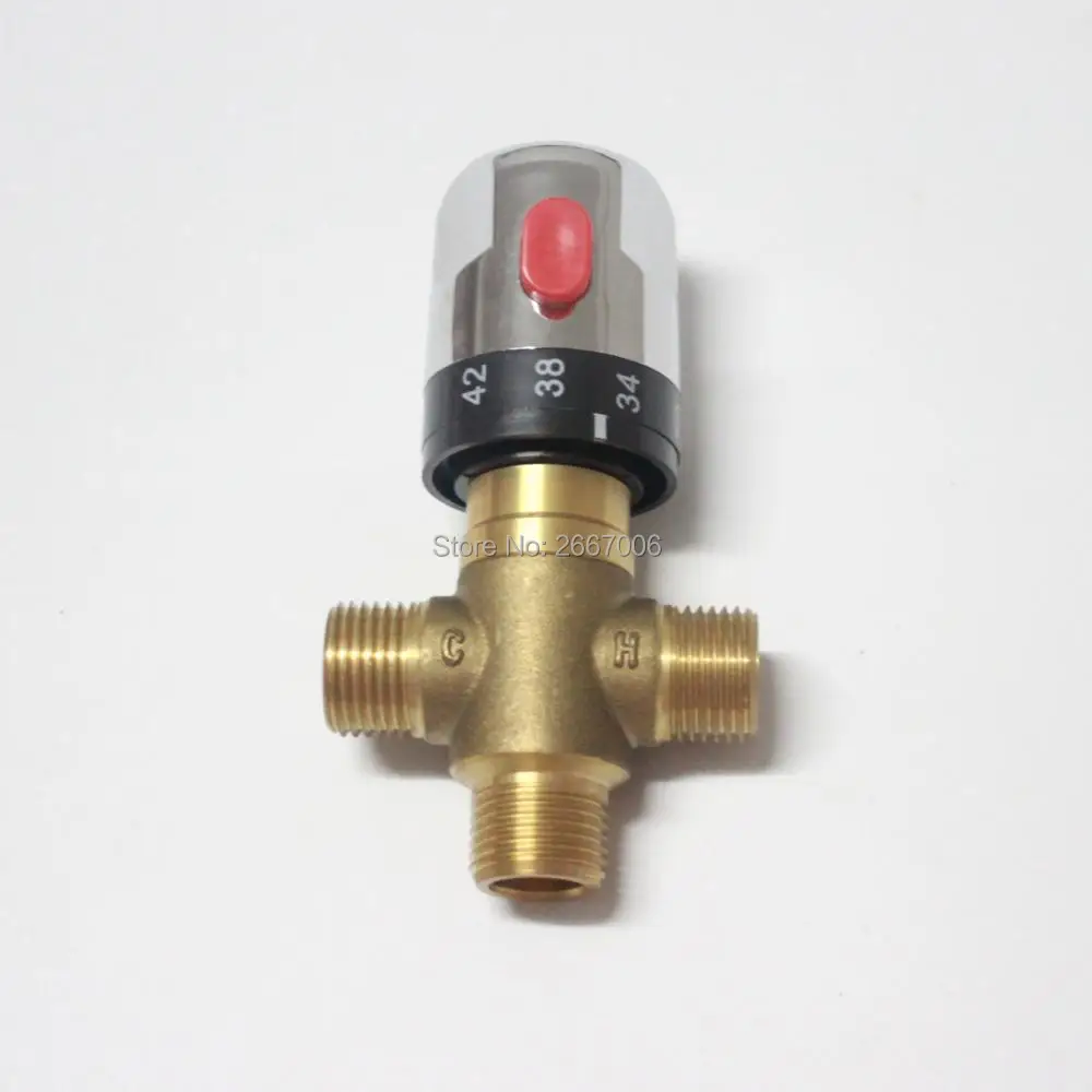 New Design Solid Brass Thermostatic Mixing Valve Mixing Water