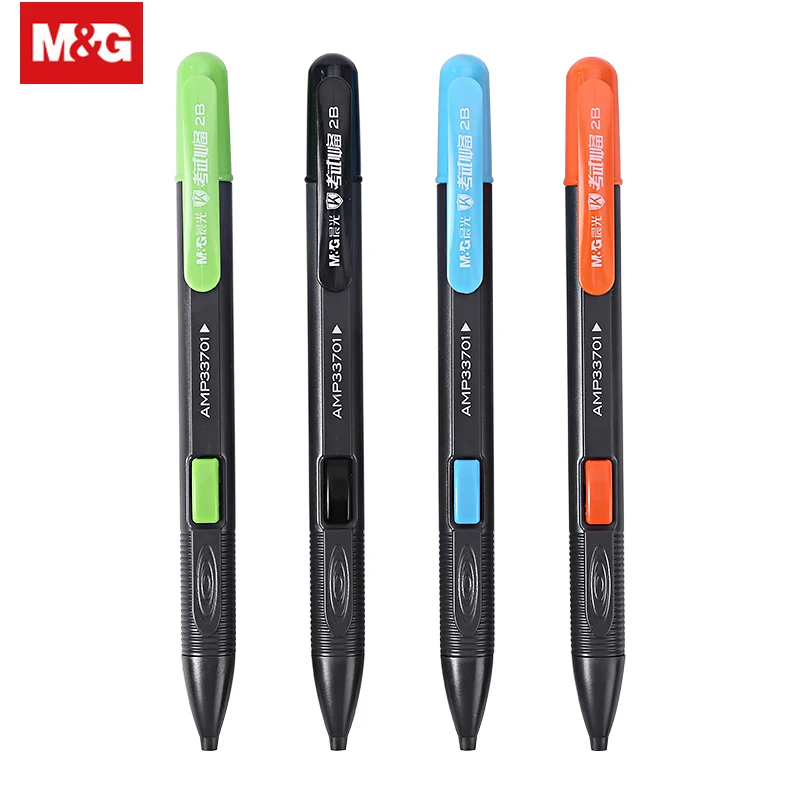 

Mechanical Pencil Lead 12Pcs 2B Black Ink Automatic Pencil Holder Drawing Pencil School Writing Stationery Color Random AMP33701