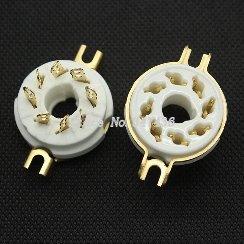 

GZC8-1 ceramic gold-plated big eight-legged tube holder 8-pin socket for scaffolding KT88 EL34 6SN7