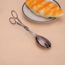 Ретро хлеб торт клещи-зажимы цинковый сплав щипцы для пищи зажим винтажная выпечка, барбекю лапша Зажимные инструменты 3 формы Аксессуары для выпечки