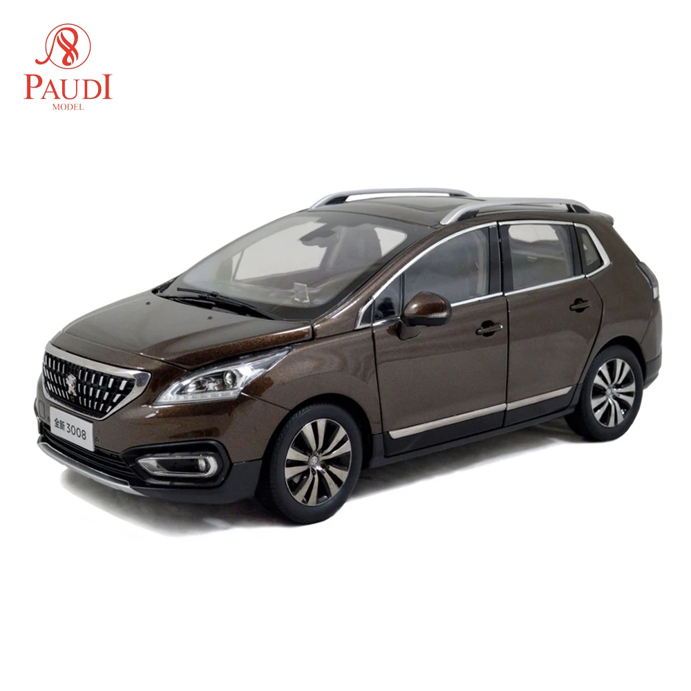 1/18 1:18 1 18 весы Peugeot 3008 2016 коричневый статическое моделирование Литой Сплав модель