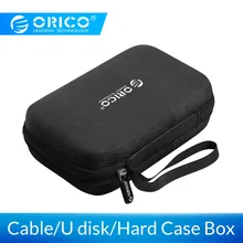 Жесткий чехол ORICO, сумка, внешний аккумулятор, чехол для 2,5 жесткого диска, u-диск, USB кабель, внешний чехол для хранения, чехол для SSD, HDD, коробка для хранения