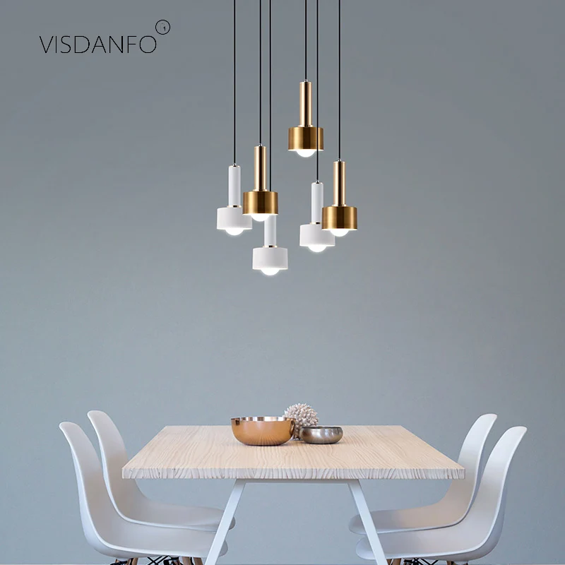 Visdanfo в скандинавском европейском стиле небольшие подвесные светильники E27 droplight промышленные лампы кухонное украшение для дома освещение лампы