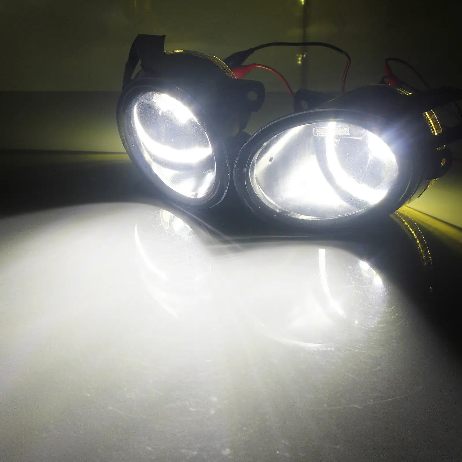  ANGRONG Replacement For VW Passat 3C B6 Front Bumper Fog Light Lamp 30W SAMSUNG LED Bulb L&R - 32913819502