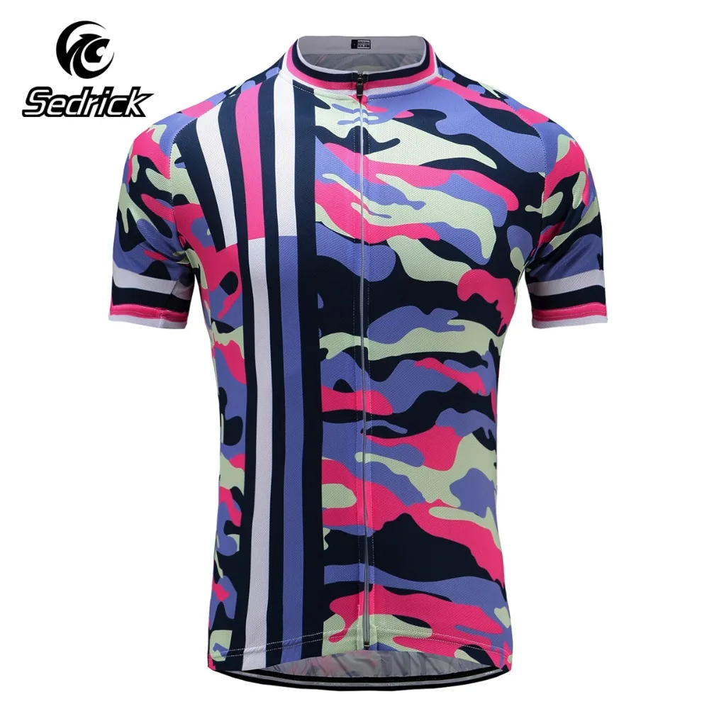 

Sedrick Camouflage Pattern MTB Road Bike Cycling Jerseys Cycling T-shirts Clothes Pro Bicycle Riding Team Wear Jerseys Clothing