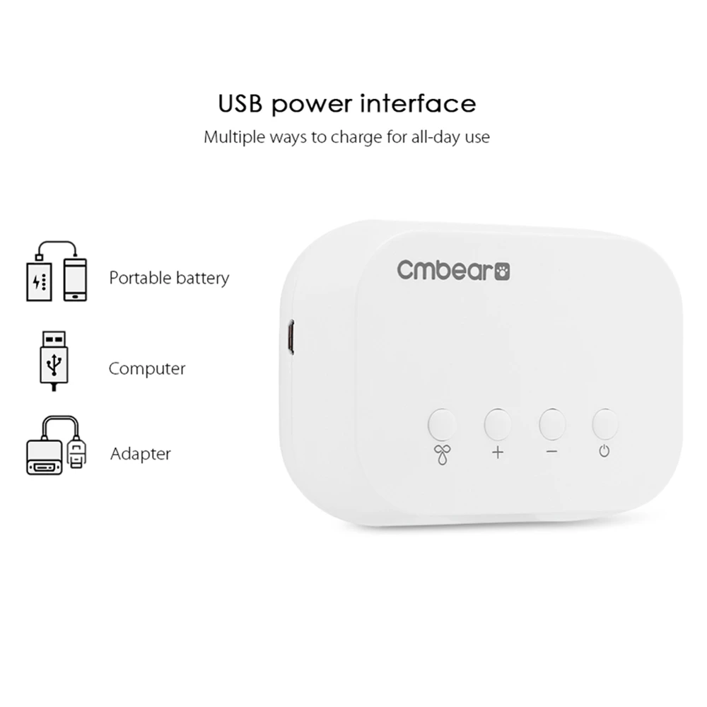 Cmbear двойной Электрический молокоотсос USB 12 уровней режим молокоотсосы мощный