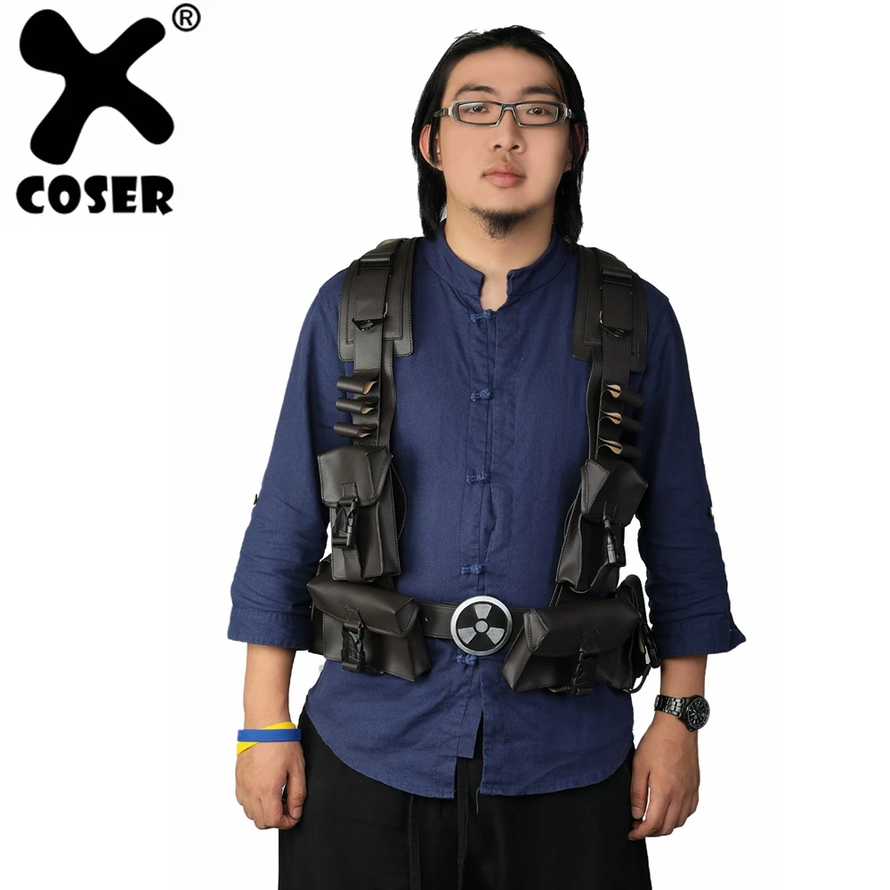 

XCOSER Duke of Doom Cosplay PU Belt Costume Props One Size And Fit For Most Of People Duke Nukem Halloween Cosplay Costume