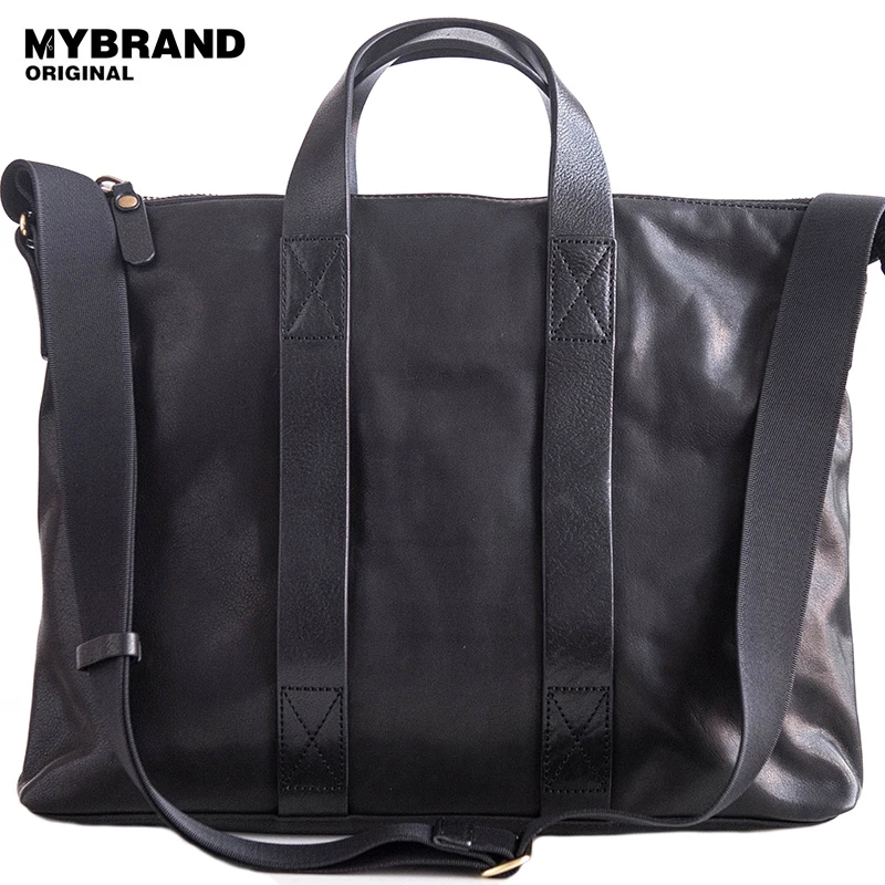 

MYBRANDORIGINAL genuine leather bag men messenger bags briefcases business bags for man handbag vintage single shoulder bagB154