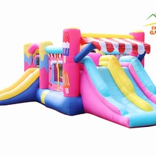 Novo Design Sorvete Sorvete Inflável Castelo Bouncer Jumper Bouncy House Com Ventilador 750W