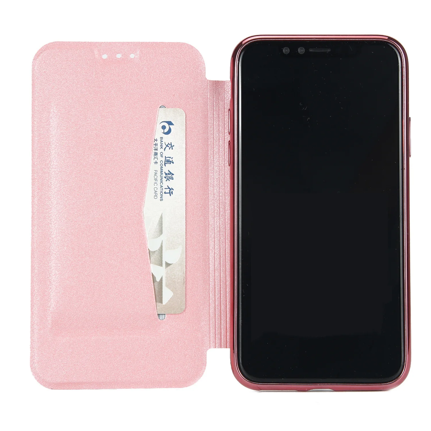 Luxury Brand For IPhone 7 Case Plating Edge Flip Case For Iphone X 6 6s 8 Plus XS Max Xr Cover Bussiness Leather Phone Cover