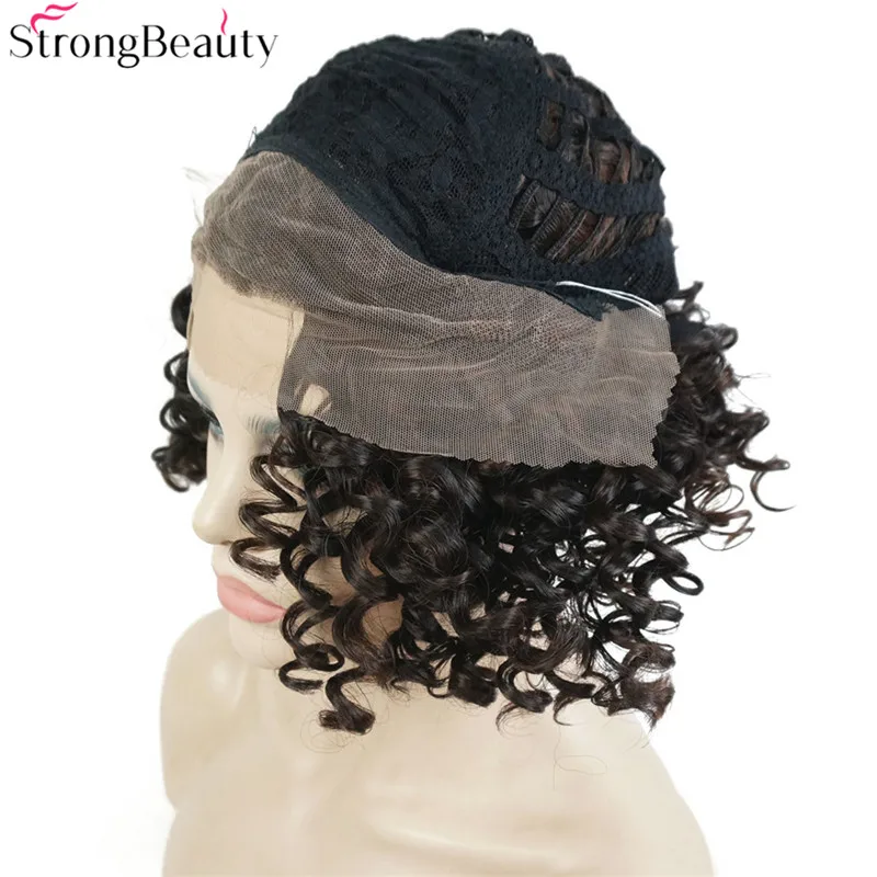 short Lace Front Kinky Curly wig for black women -DSC05989__