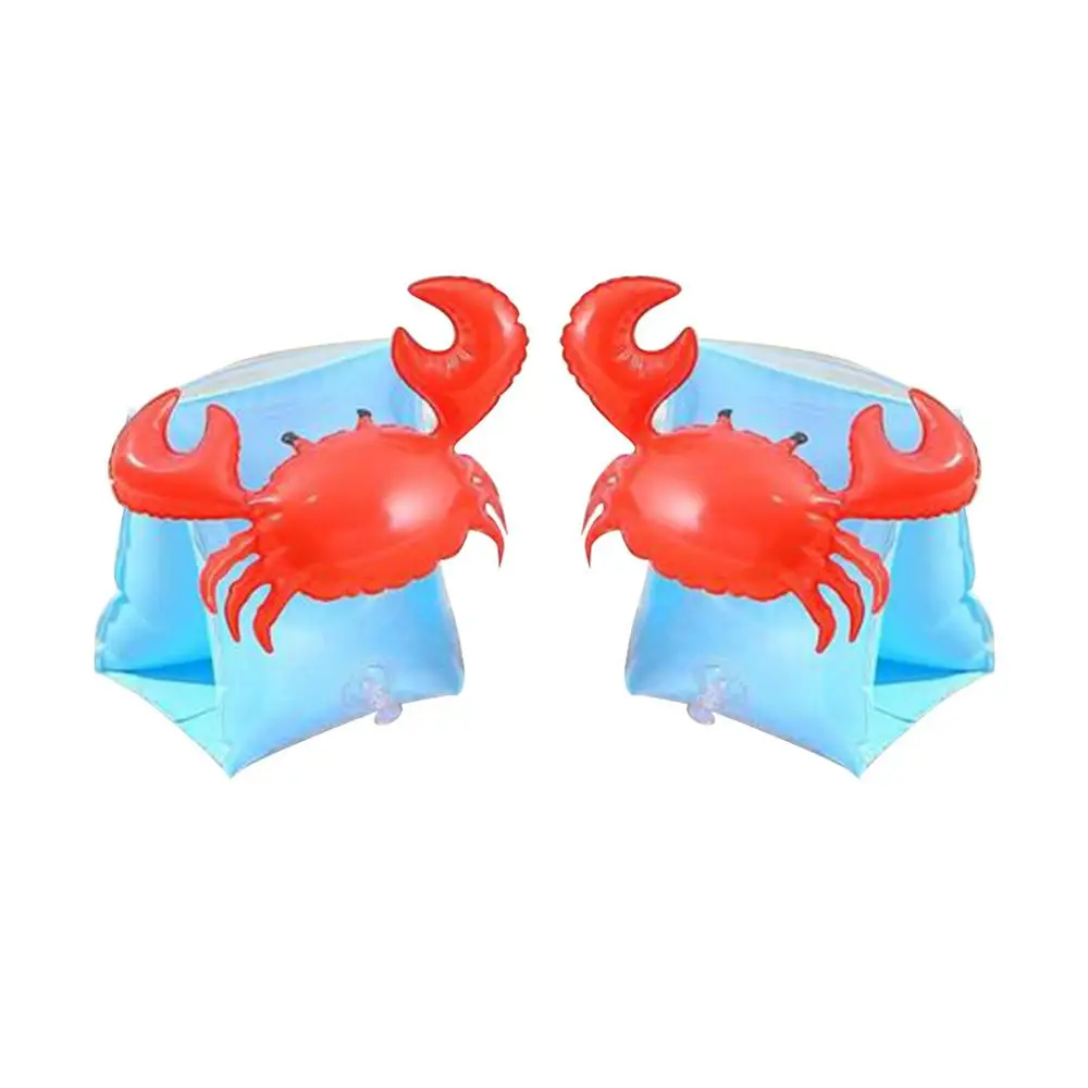 crab Кронштейн для малышей кольцо для плавания с мультяшным рисунком надувной матрас для бассейна надувные нарукавники плавающее кольцо детские надувные нарукавники для плавания толстые двойные защитные поплавок - Цвет: crab