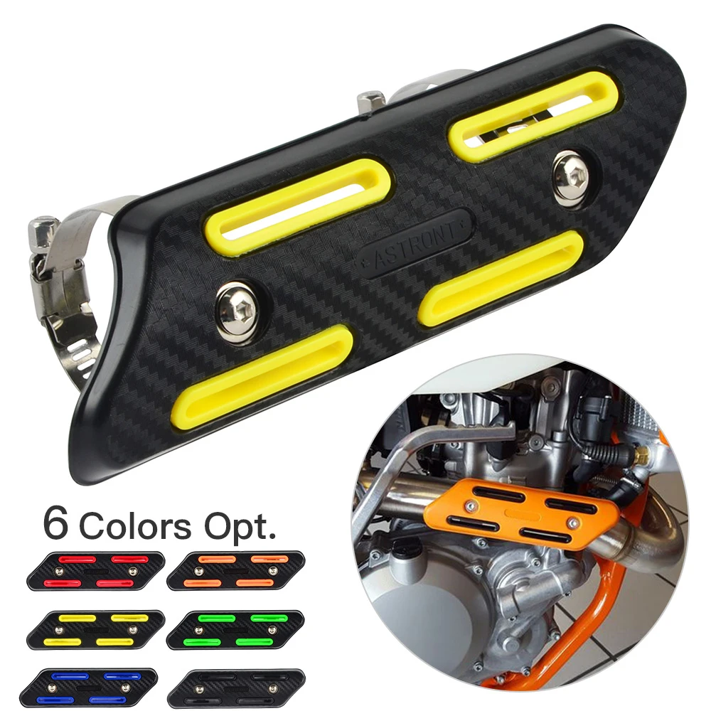 

Exhaust Muffler Pipe Heat Shield Cover Guard Protector For Suzuki RMZ250 RMZ400 RMZ450 RMX250 RMX400 RMX450 DRZ250 DRZ400 DRZ450