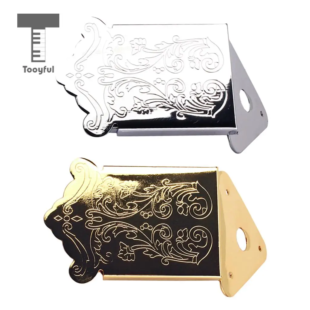 

Tooyful Mandolin Tailpiece Bridge w/ Screw Back Hole Style for 3-6 Strings Cigar Box Guitar Parts