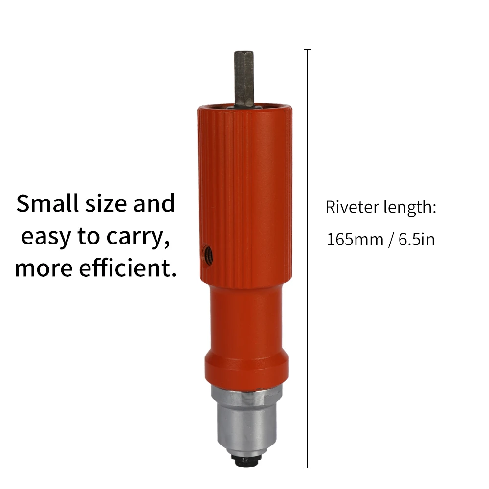 Electric Rivet Nut Gun Riveting Tool Cordless Riveting Drill Adaptor Insert Nut Tools Suitable 3.2-4.8mm Pull Riveting Machine