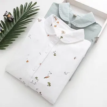 

2019 Women Flower Blouses Cotton Floral Ladies Tops Summer Flower Shirts Blusas Femininas XL Plus Size Women Clothing