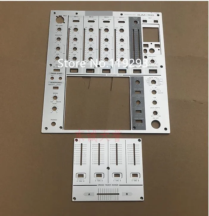 [BELLA] серебристый DJM700 DJM-700 миксер фейдер Черная Железная панель Вертикальная режущая панель, большая доска, маленькая доска, буфер обмена