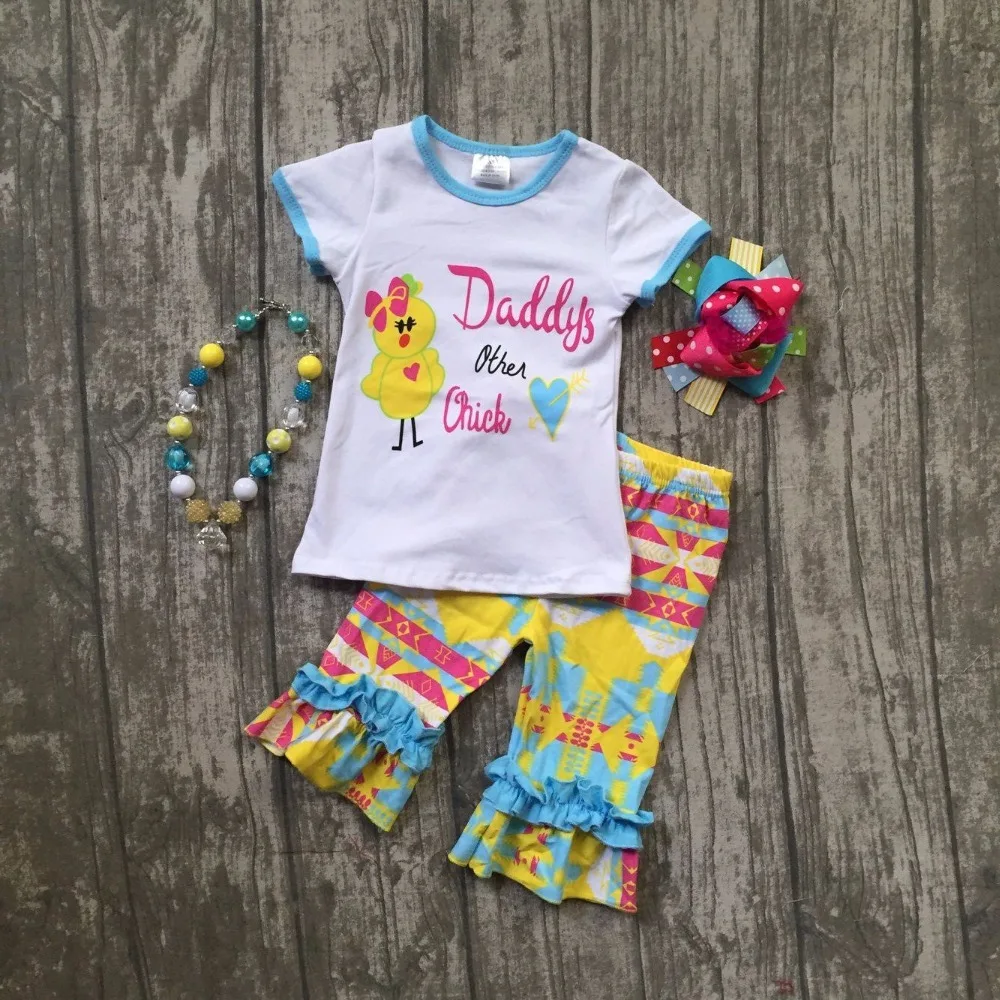 baby girls Easter clothing girls Daddy's other chick party outfits