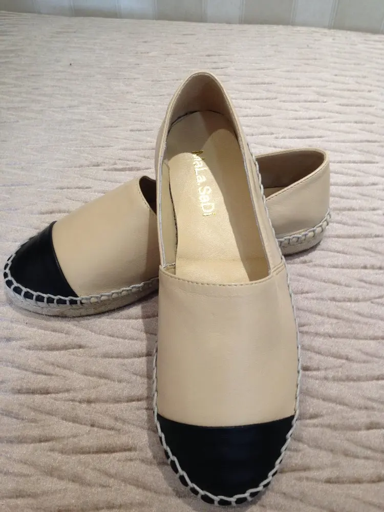 Hot Sale Slip-On Round Toe New Fashion High Quality Sweet Women Flats Hemp Espadrilles Casual Ladies Loafers Shoes Size 34-42