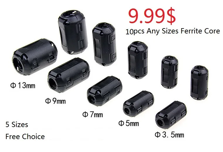30pcs Power Cable EMI Suppressor Ferrite Core Filter Claspin