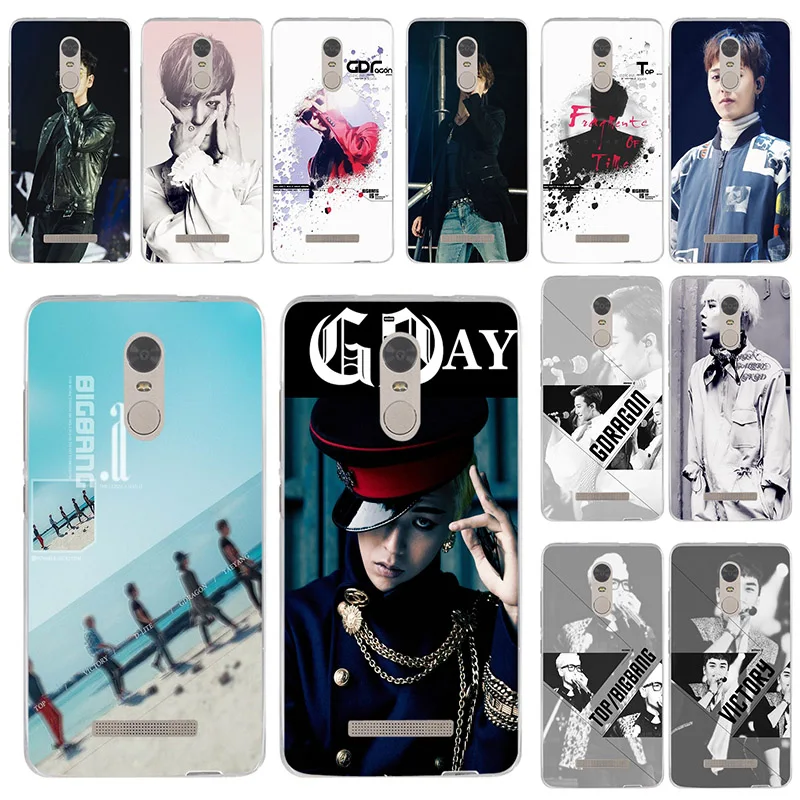 

Soft TPU Slim Transparent Cover for Xiaomi Mi Redmi Note 3 3S 4 4X 4A 5 5S 5A 6 6A 8 A1 Pro Plus Max 3 Bags Big bang kpop Star