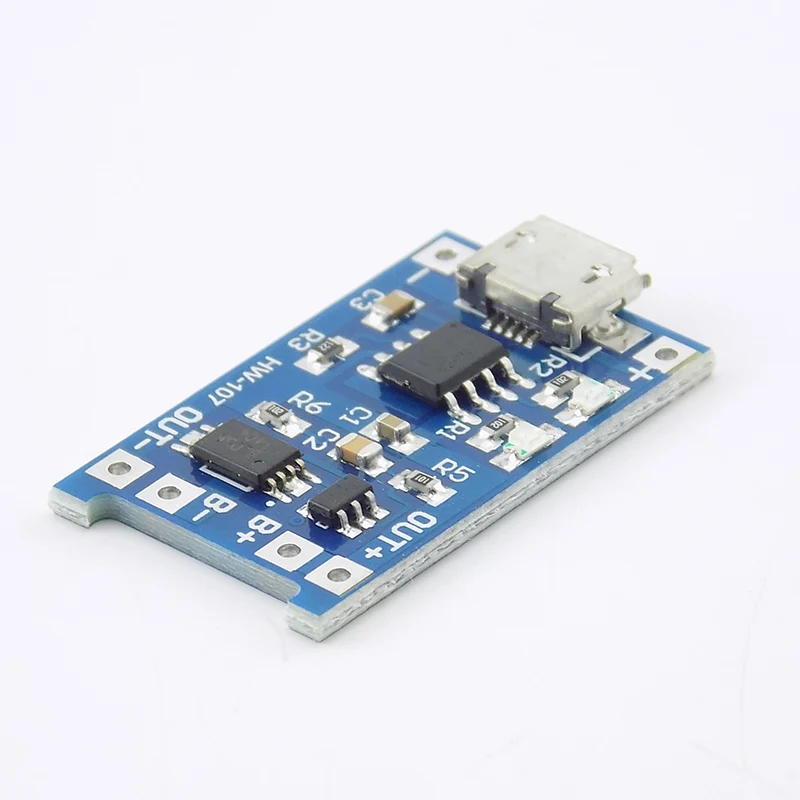Модуль зарядного устройства для литиевой батареи DC 5 в 1 а Micro USB 18650 с защитным