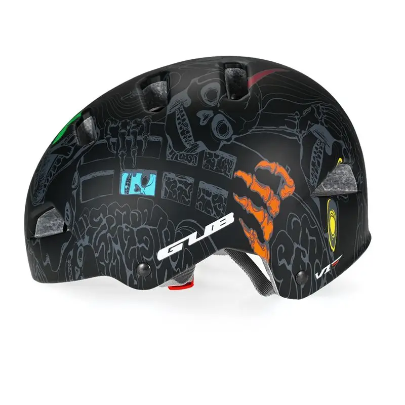 GUB взрослых Велоспорт Шлем Ourdoor мульти-Спорт катание скалолазание скутер защитный шлем безопасности Защита головы черный - Цвет: Black