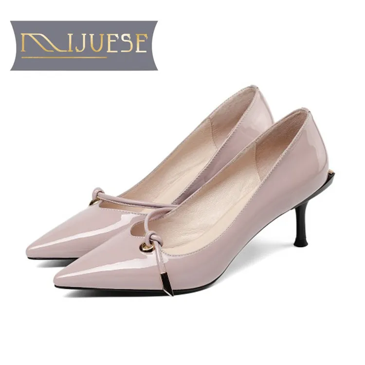 Mujeres Black Cuero Otoño Color Roma Zapatos En Tacón Primavera Boda Fino Alto Dama 2019 pink Rosa Estilo Mljuese Slip De Bombas BWwq5HH4