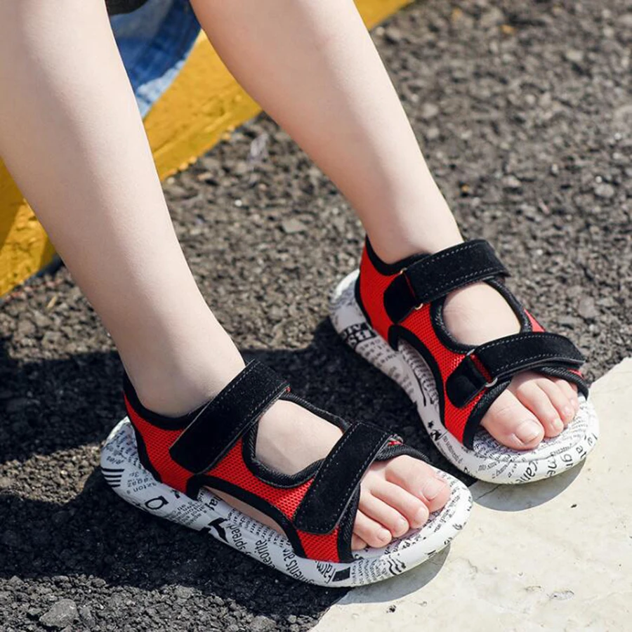 2019 Boys and girls Sandals Summer Sneakers Kids Shoes Boys Beach Sandals Casual Fashion Soft Flat Shoes