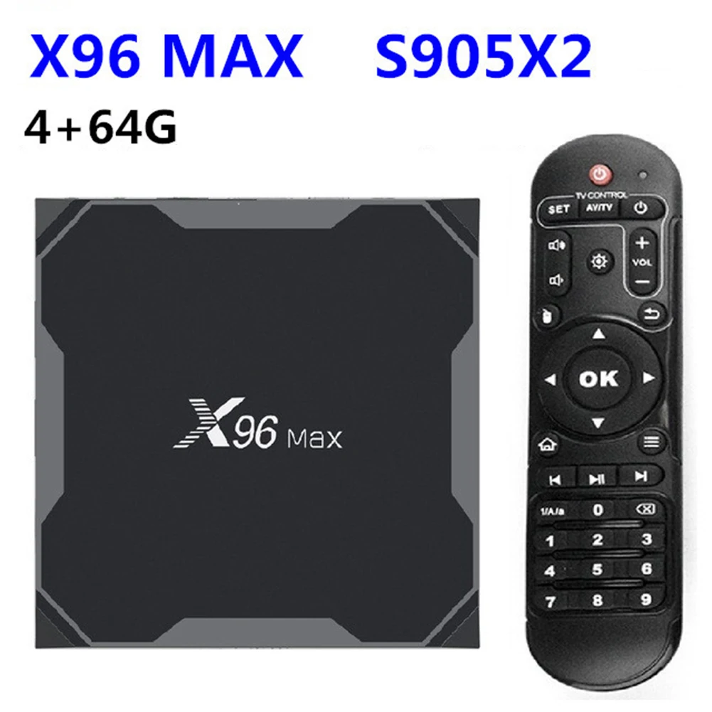 

X96Max TV Set Top BOX Android 8.1 Amlogic S905X2 Quad Core 4G 64G S905X2 TV BOX Wifi BT 4K Set Top Box
