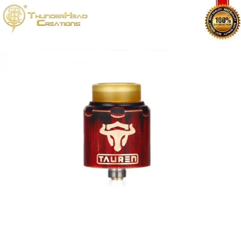 Оригинальные ThunderHead Creations THC Tauren RDA Tank с обычным позолоченным 510 Pin и BF для Vape Hellvape