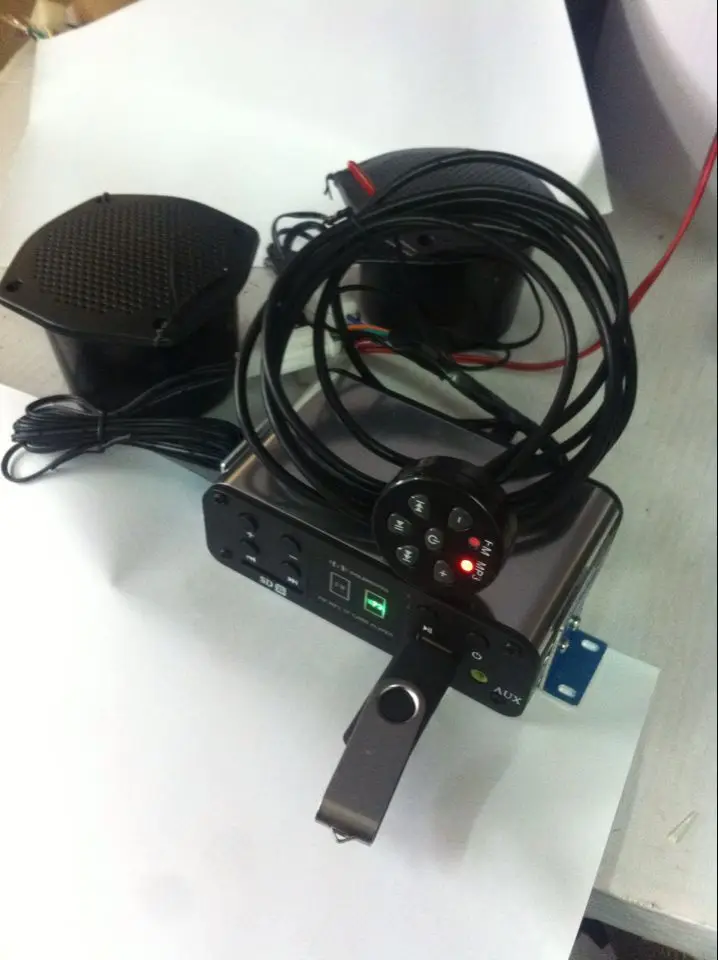

Bluetooth 12V Motorvechile MP3 player,ATV audio music system support SD card AUX Motorcycle FM radio with speakers