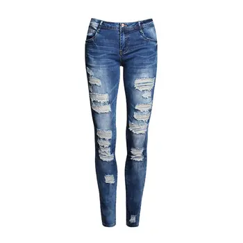 

2016 Summer Style Women Jeans Holes Pants Jeans Slim jeans for women