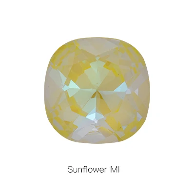 K9 стекло хрустальный блеск для рукоделия высокое качество остроконечные пришить Камень Швейные Свадебные Стразы для украшения одежды - Цвет: Sunflower MI