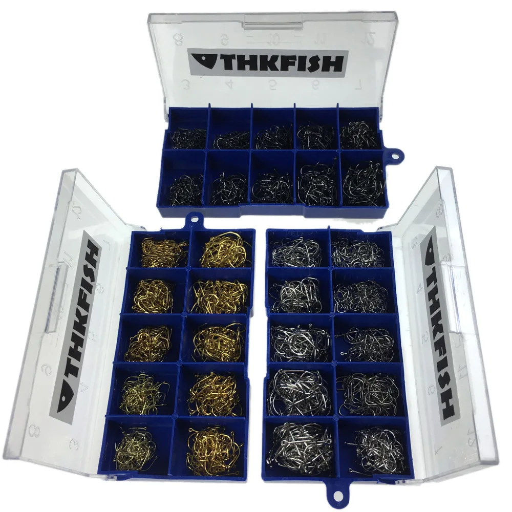 500 Pcs #3-#12 الفضة الذهب الأسود المياه العذبة الصيد السنانير الكارب الخطافات الشائكة خطاف كيت القفز الطعم الكارب الصيد هوك