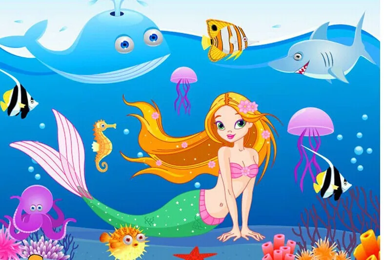 jm7262 undersea mermaid kids vinyl wall sticker for kids rooms home decor decals adesivos de parede stickers in wall stickers from home garden on - Mermaid Pictures For Kids jm7262 undersea mermaid kids vinyl wall sticker for kids rooms home decor decals adesivos de parede stickers in wall stickers from home garden on - Mermaid Pictures For Kids