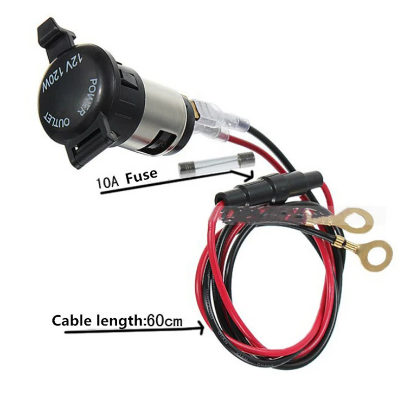 12V 24V 120 Вт прикуриватель Водонепроницаемый Мощность мотоцикла лодка розетка для