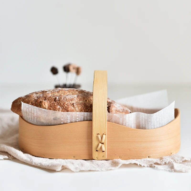 اليدوية كليب الخشب تخزين سلة اليابان نمط الإبداعية الخبز/أدوات الفواكه عرض الصور نزهة سلة سلة الخشب الايكولوجية
