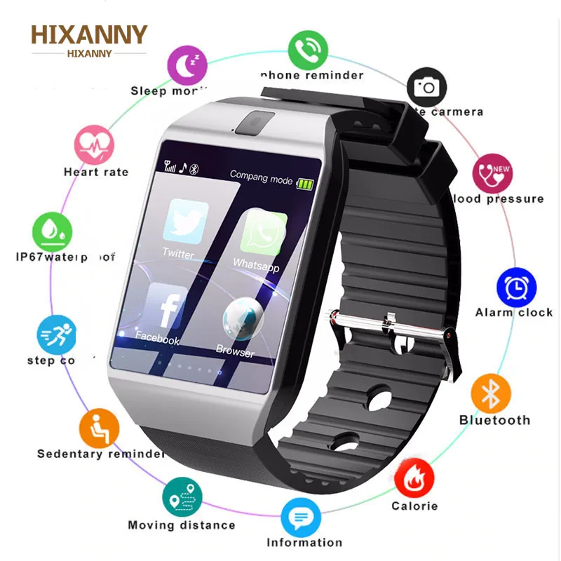 Bluetooth Смарт часы DZ09 Reloj Smartwatch Relogios TF SIM Камера для IOS iPhone samsung huawei Xiaomi Android телефон PK X6 Z60