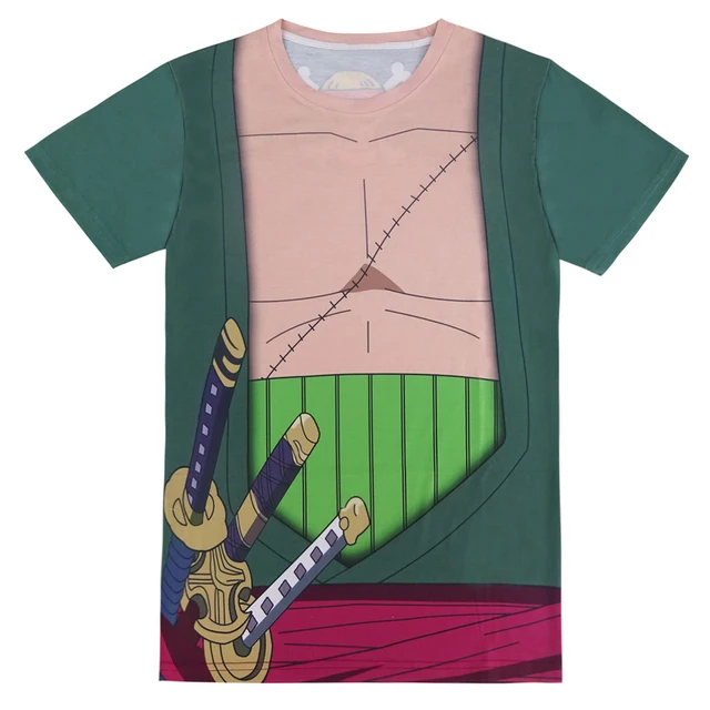One Piece Men Roronoa Zoro 3d T Shirt Luffy Burukku Short Sleeve - one piece men roronoa zoro 3d t shirt luffy burukku short sleeve carnival clothes