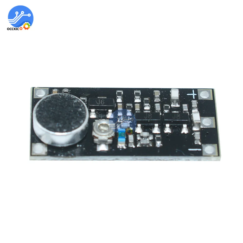 

FM Transmitter Wireless Module with Microphone Frequency Board For Arduino Adjustable Capacitor DC 2-9V 85-115MHZ