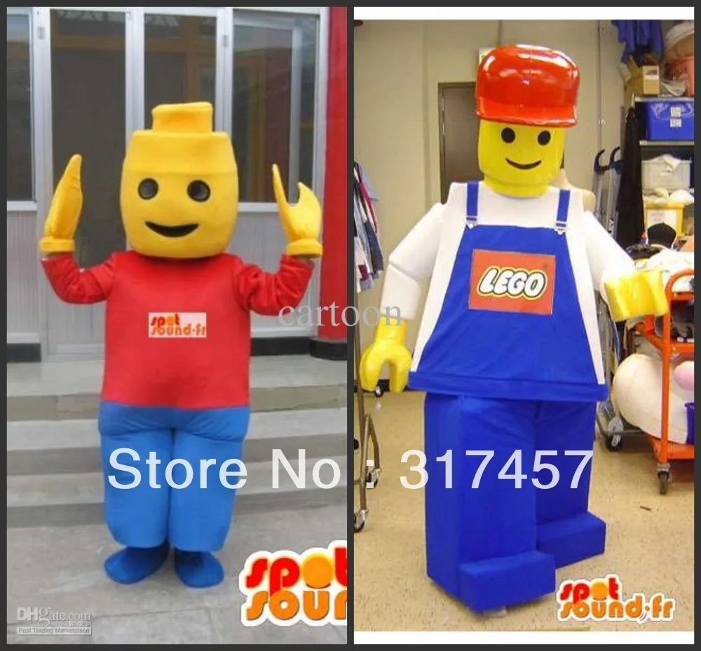 

customized lego Mascot Costume Adult Character Costume Cosplay mascot costume free shipping