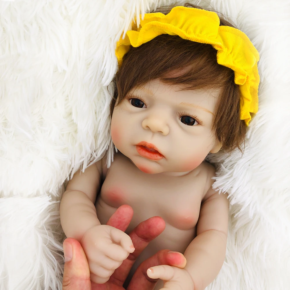 OtardDoll 22 дюймов Reborn baby doll 55 см полностью силиконовые реалистичные куклы-реборн Bonecas милая девочка для подарка на день рождения